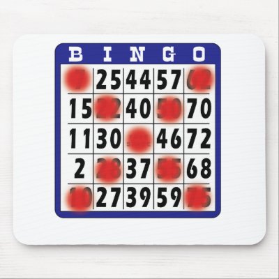 Bingo Card - Pad Mouse Pads by carlj56