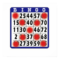 Bingo Card - Poster posters