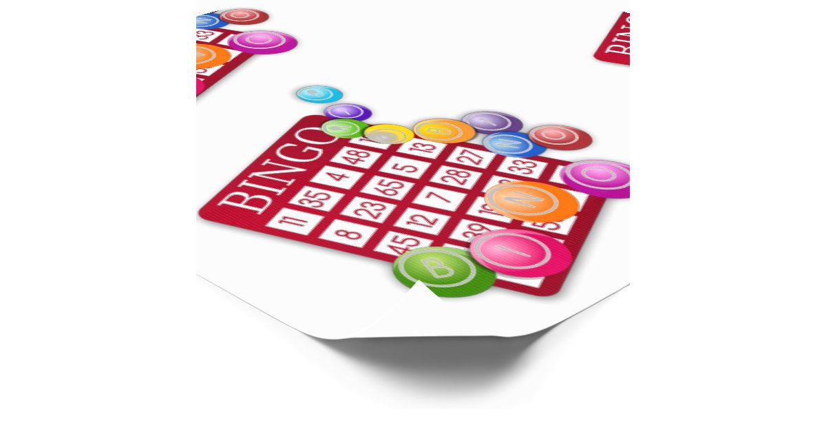 BINGO Card with BINGO Balls Temporary Tattoos Zazzle