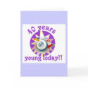 Bingo cards - 40th birthday