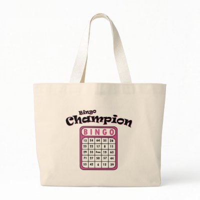 Bingo Champion Tote Bag by doodles_designs