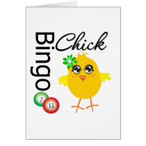 Bingo Chick Greeting Card
