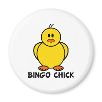 Bingo Chick Refrigerator Magnet