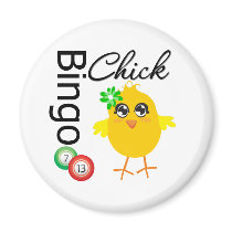 Bingo Chick Refrigerator Magnet