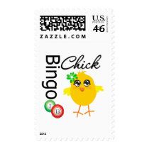 Bingo Chick Postage Stamp