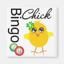 Bingo Chick Refrigerator Magnets