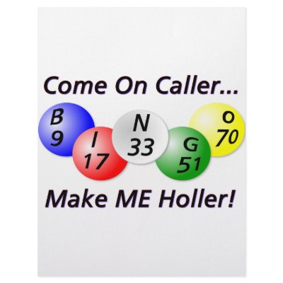 Bingo! Come on Caller, Make ME Holler! Letterhead Design by late4bingo