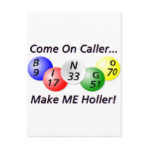Bingo! Come on Caller, Make ME Holler! Post Card