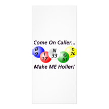 Bingo! Come on Caller, Make ME Holler! Rack Card Template