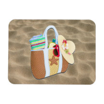 Bingo del bolso de la playa imán flexible