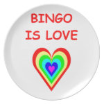 bingo dinner plate bingo dinner plate