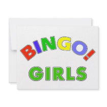 Bingo Girls invitations