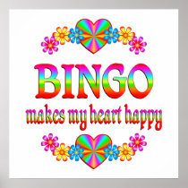 BINGO Heart Happy Print