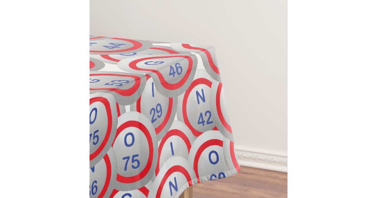 Bingo Hopper Balls in Random Tablecloth Zazzle
