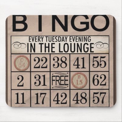 Bingo Mouse Pad by ontopsell