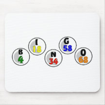 Bingo Numbers Mousepads