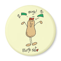Bingo Nut Tshirts and Gifts magnets