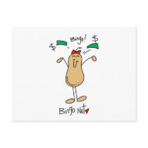 Bingo Nut Tshirts and Gifts Postcards