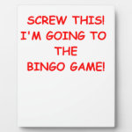bingo plaque bingo plaque