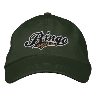 Bingo Pro Basic Adjustable Embroidered Cap Embroidered Hats by UniversityOfBingo