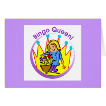 Bingo Queen - open message Card