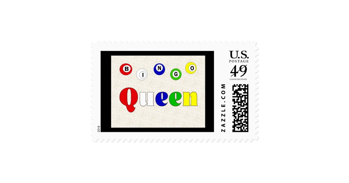Bingo Queen Stamp Zazzle