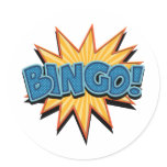 Bingo! Round Stickers