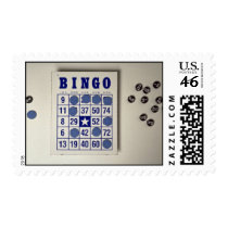 Bingo the gambling game postage stamp