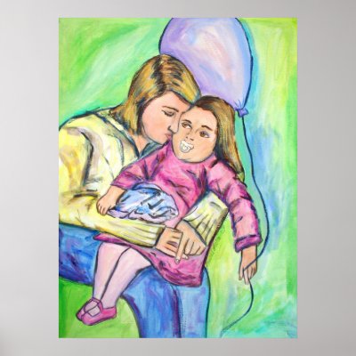 Binkey, Blankey, Balloon Poster by donnabellas