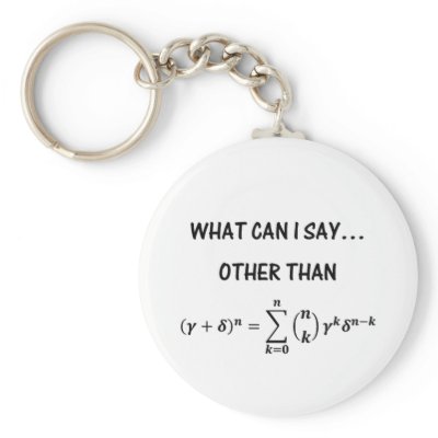 Binomial Theorem Keychain by dawnkwilliams