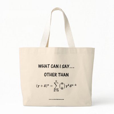 Binomial Theorem Tote Bag by dawnkwilliams