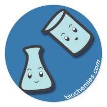 bio+chemies Happy Flasks Sticker
