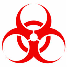Bio-hazard acrylic cut out