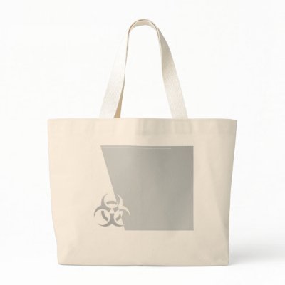 Bio-hazard biohazard atomic nuclear graphic canvas bag by iBella