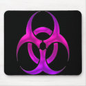 Bio Hazard Electric Purple mousepads