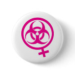 bio hazard femme buttons