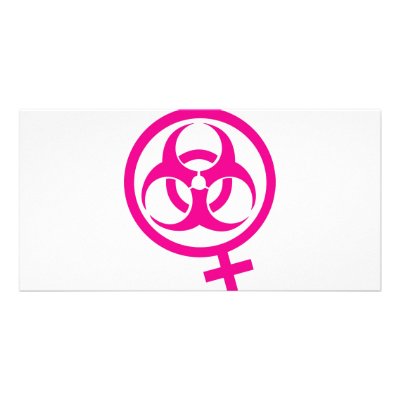 bio hazard femme customized photo card by McBain