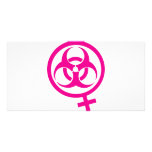bio hazard femme customized photo card