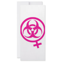 bio hazard femme rack cards