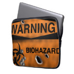 bio, hazard, neoprene, laptop, sleeve, biohazard,