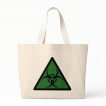 Bio Hazard or Biohazard Sign Symbol Warning Canvas Bag