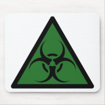 Bio Hazard or Biohazard Sign Symbol Warning mousepads by inquester Bio Hazard or Biohazard Sign Symbol Warning mousepads