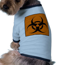 Bio Hazard or Biohazard Sign Symbol Warning Orange pet clothing