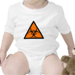 Bio Hazard or Biohazard Sign Symbol Warning Orange T-shirt