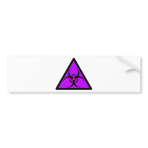 Bio Hazard or Biohazard Sign Symbol Warning Purple bumper stickers by inquester Bio Hazard or Biohazard Sign Symbol Warning Purple bumper stickers