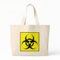 Bio Hazard or Biohazard Sign Symbol Warning Yellow Bags