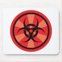 Bio-Hazard - Red Mouse Mat