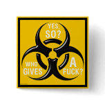 Bio Hazard Square Button 1