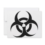 Bio-Hazard Symbol Custom Invitations