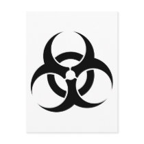 Bio-Hazard Symbol postcards
